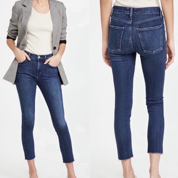 Agolde Denim - Agolde Sophie High Rise Skinny Crop Jeans in Claremont